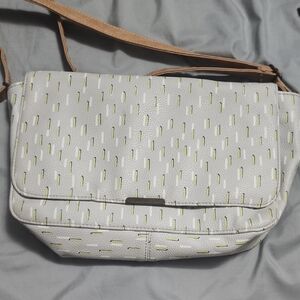 Thirty-One Gray and Tan Shoulder Bag